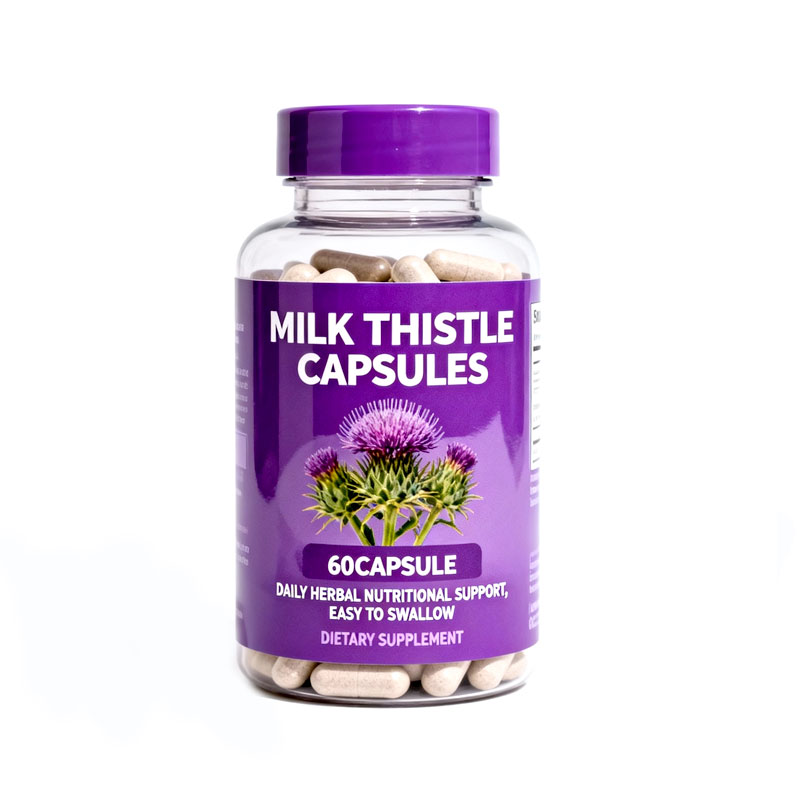 Milk Thistle Capsules: Liver Detox & Health Support Dietary Supplement