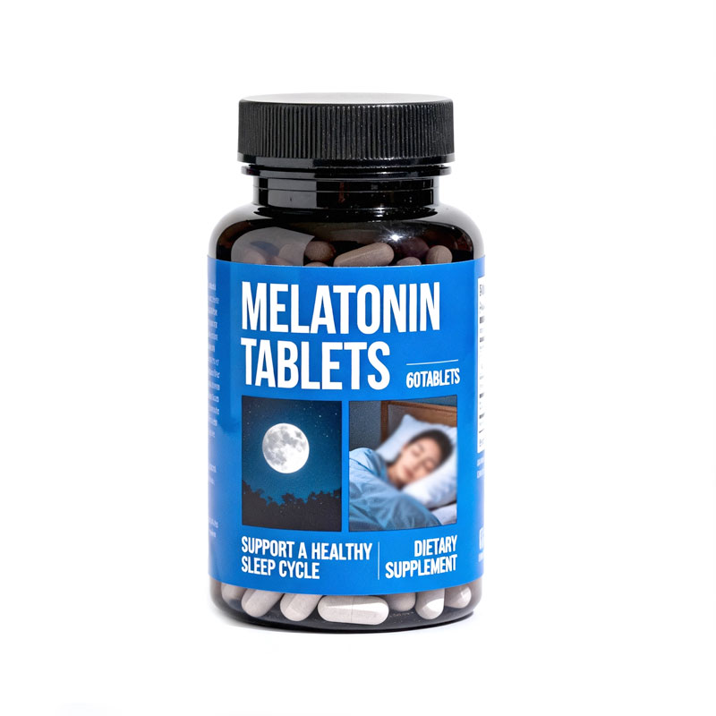 Melatonin Tablets: Natural Sleep Support  Restful Night Dietary Supplement